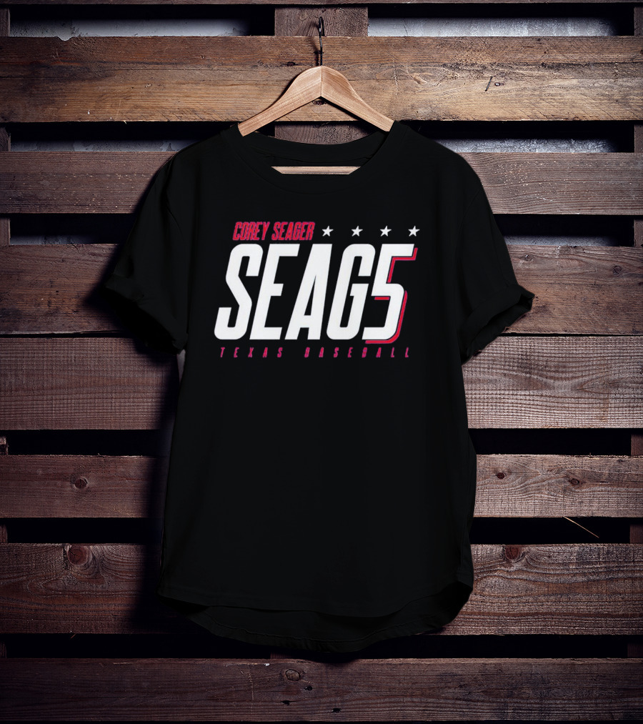 Corey Seager SEAG5 Texas Baseball T-Shirt