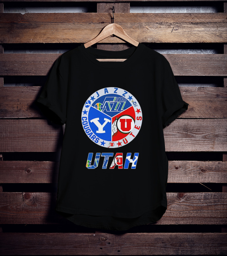 Jazz Cougars Utes Utah Sports Team T-Shirt