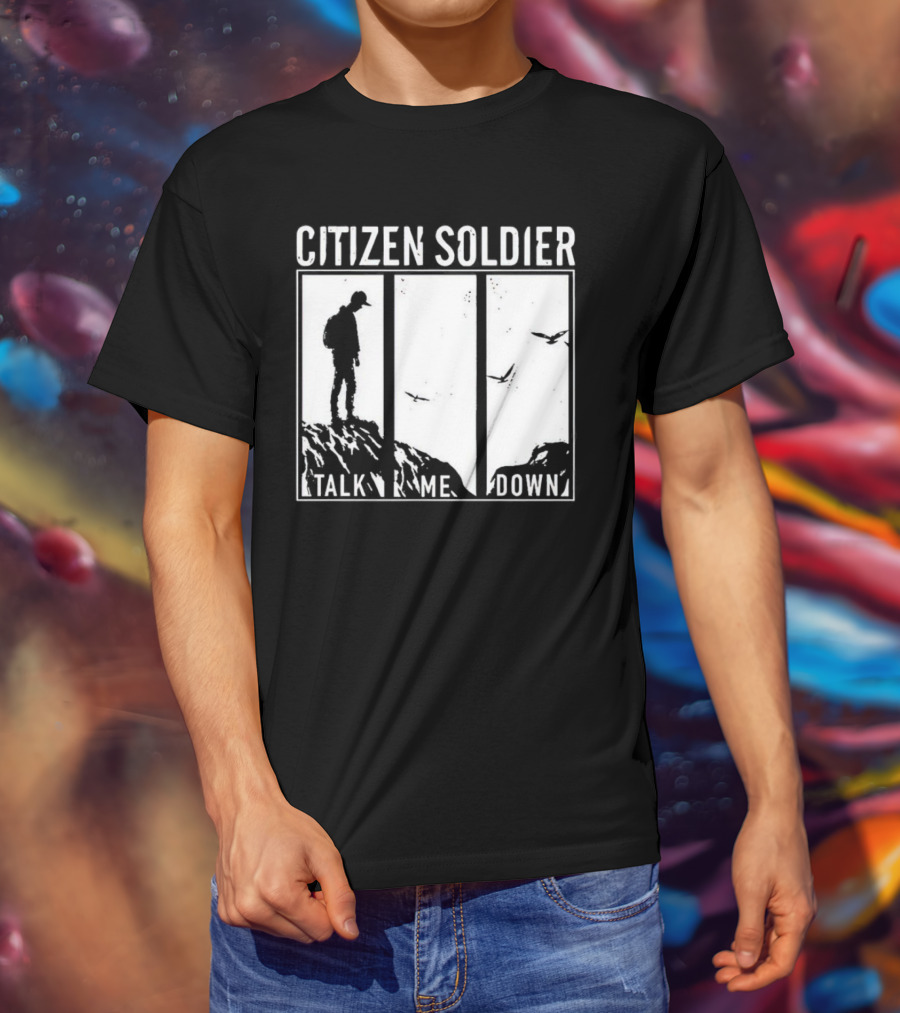 Citizen Soldier Talk Me Down Silhouette With Birds T-Shirt