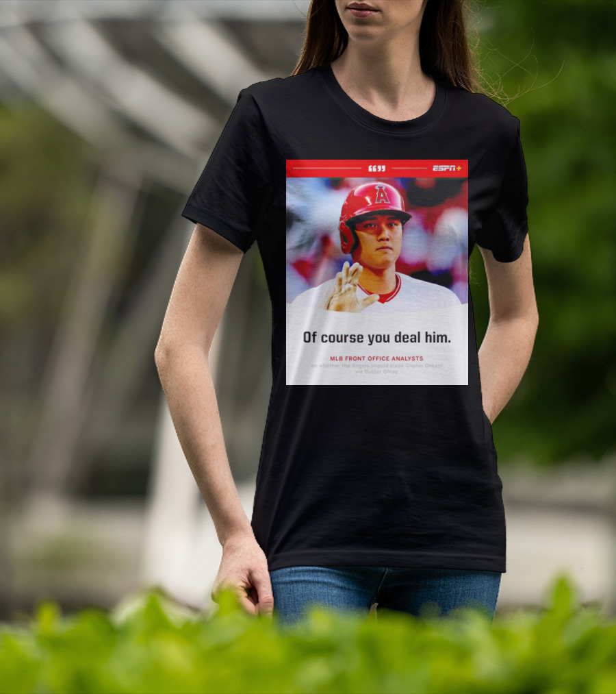ESPN+ Shohei Ohtani MLB Front Office Analysts Trade Discussion T-Shirt