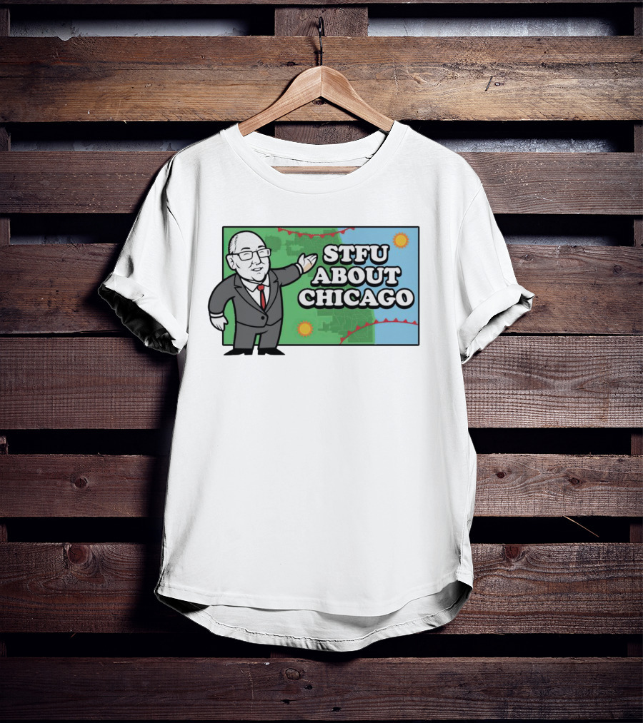 STFU About Chicago Weather Map Presenter T-Shirt