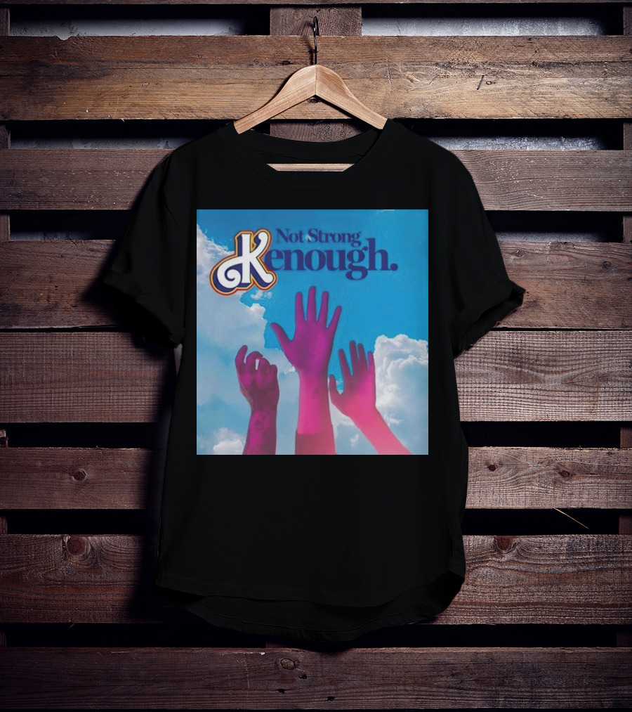 Not Strong Kenough Raising Hands Sky Clouds T-Shirt