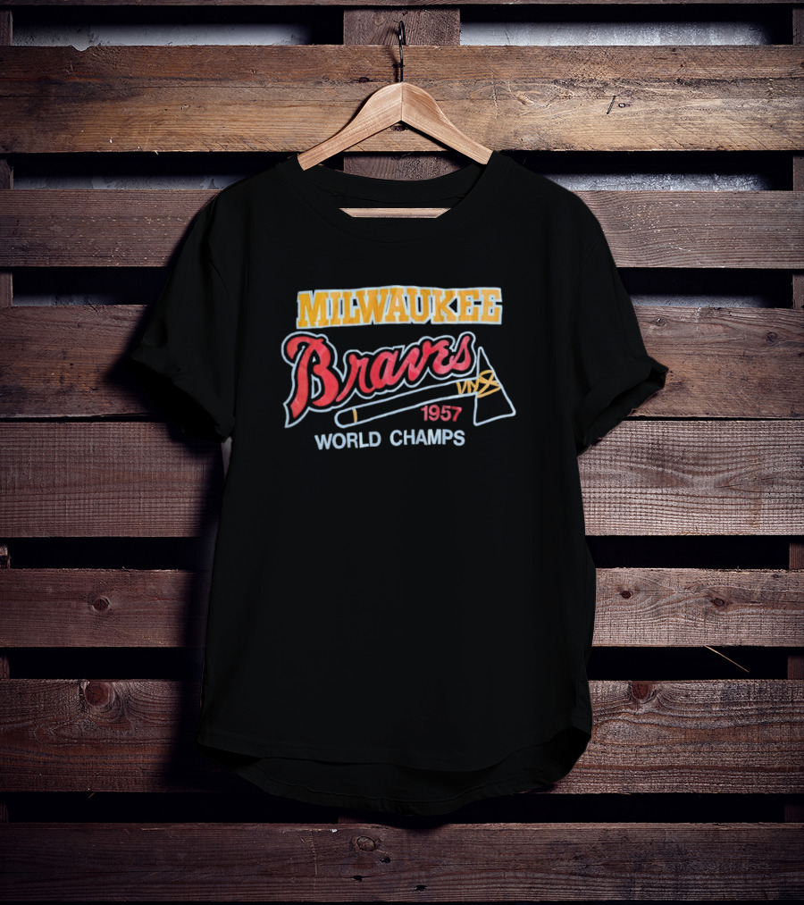 Milwaukee Braves World Champs 1957 T-Shirt