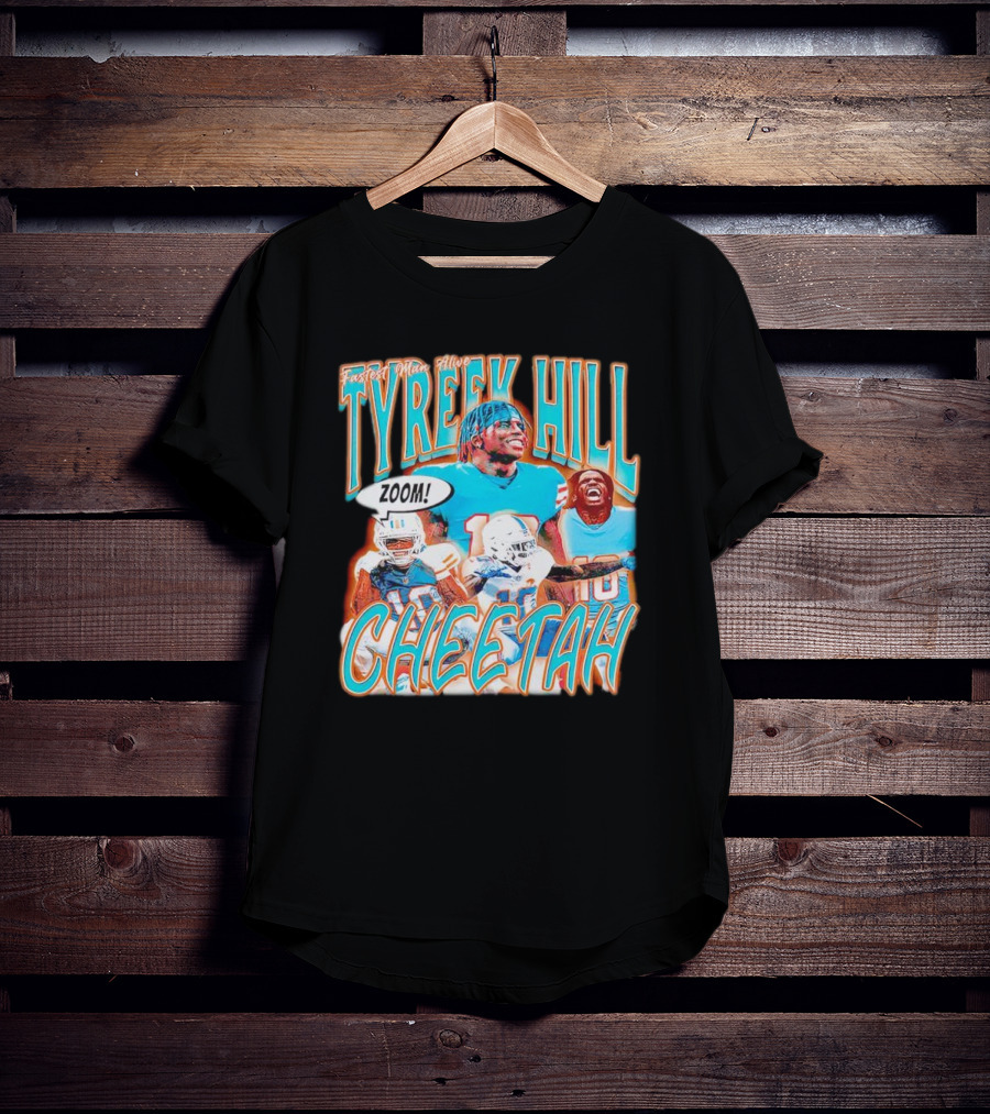 Fastest Man Alive Tyreek Hill Cheetah Zoom T-Shirt