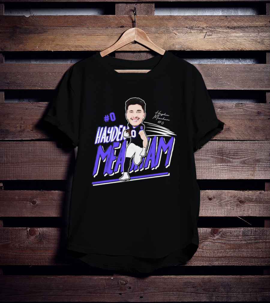 0 Hayden Meachem Weber State Tight End T-Shirt