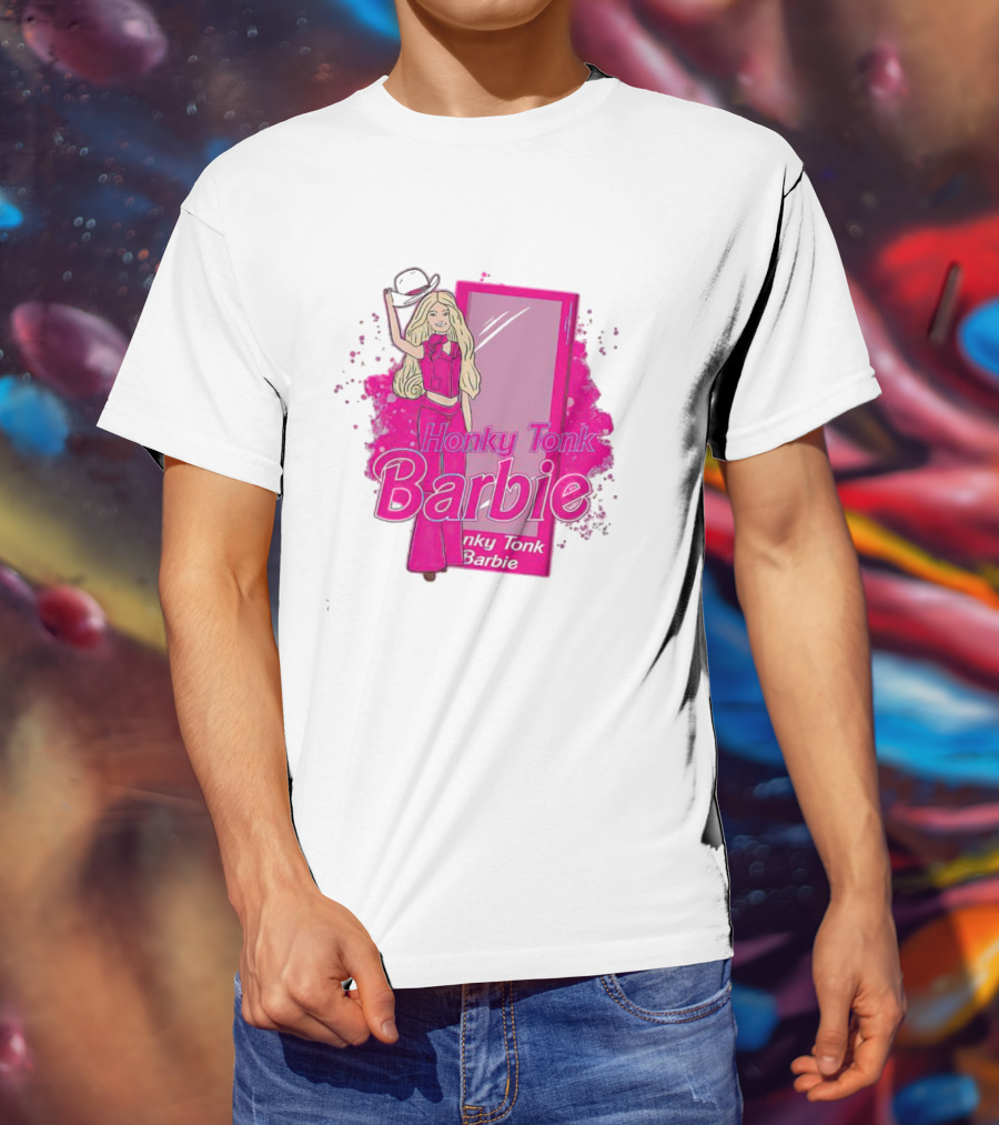 Honky Tonk Barbie Iconic Pink Cowgirl T-Shirt