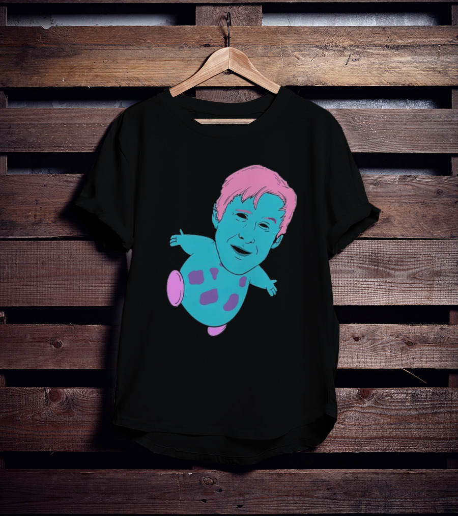 Ryan X Bibble Pink And Blue Character Fusion T-Shirt
