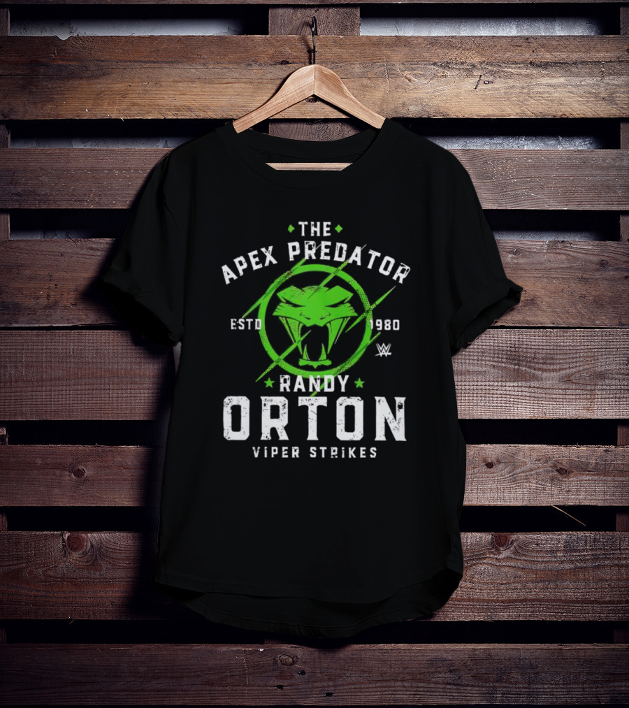 The Apex Predator Randy Orton Viper Strikes Estd 1980 Wwe T-Shirt