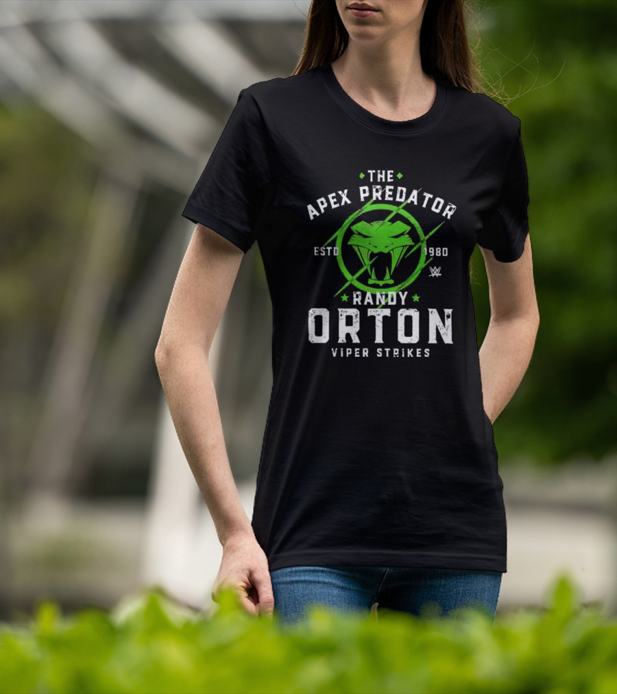 The Apex Predator Randy Orton Viper Strikes Estd 1980 Wwe T-Shirt