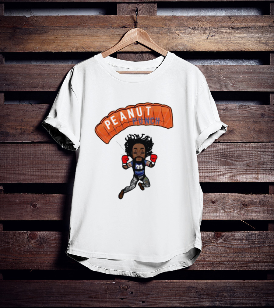 Charles Tillman Peanut Punch Parachute Skydiving Adventure T-Shirt