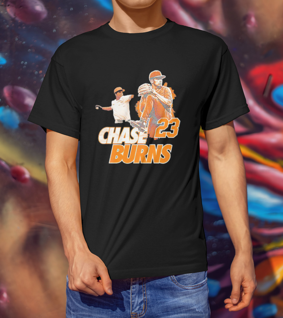 CHAS BURNS 23 Throw The Ball T-Shirt