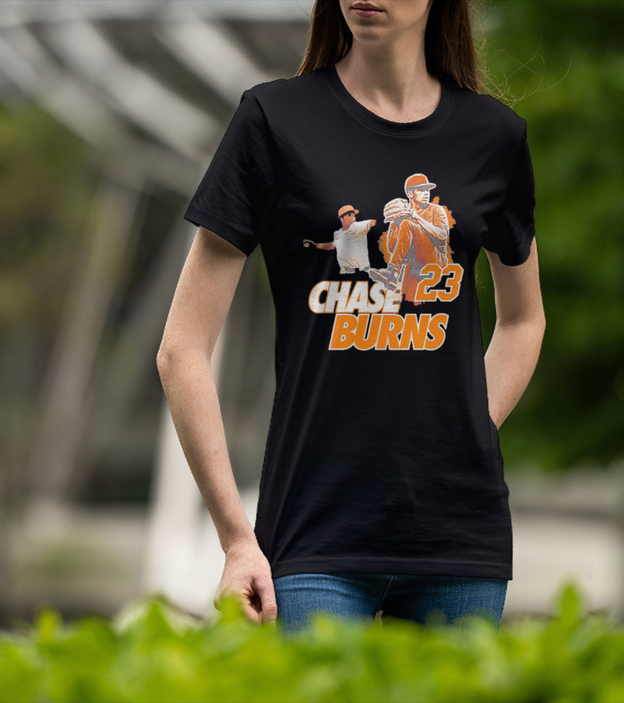 CHAS BURNS 23 Throw The Ball T-Shirt