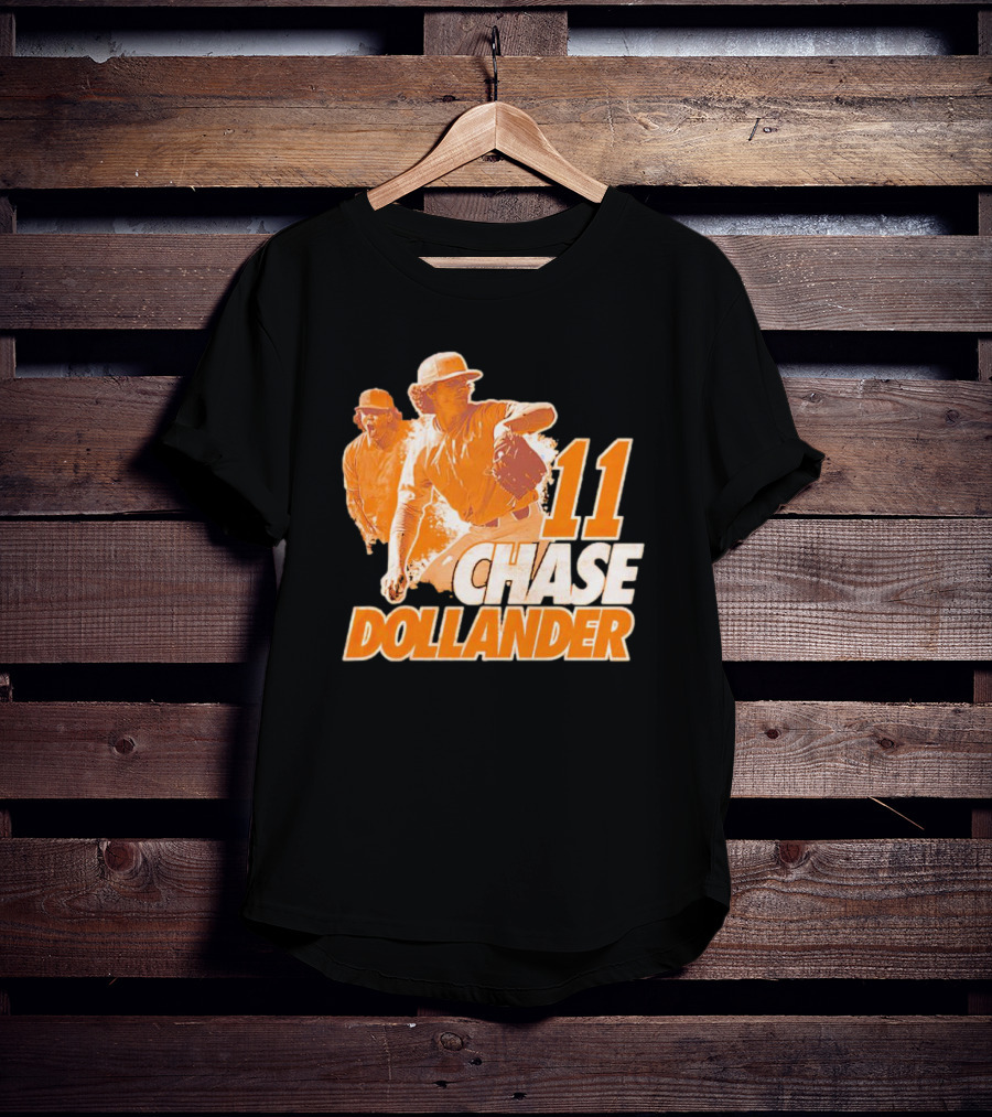Chase Dollander 11 Baseball Action Player T-Shirt