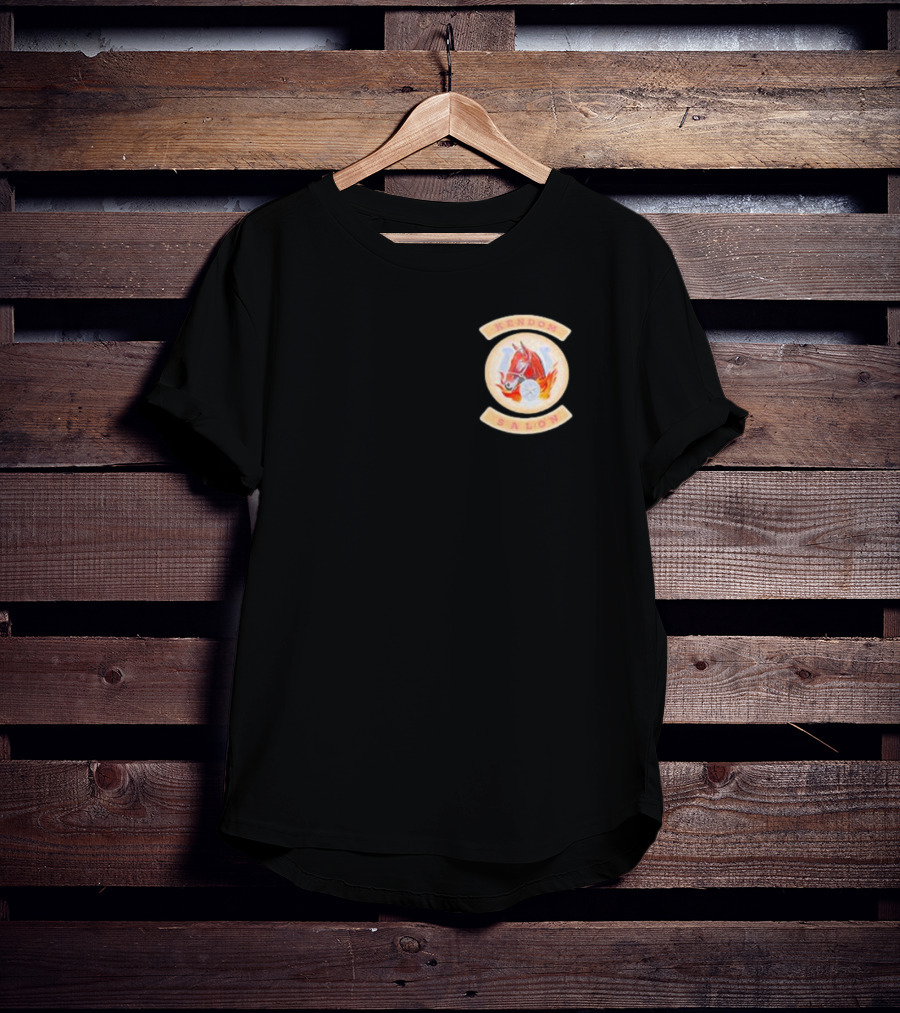 Kendom Saloon Vintage Fire Helmet Emblem T-Shirt