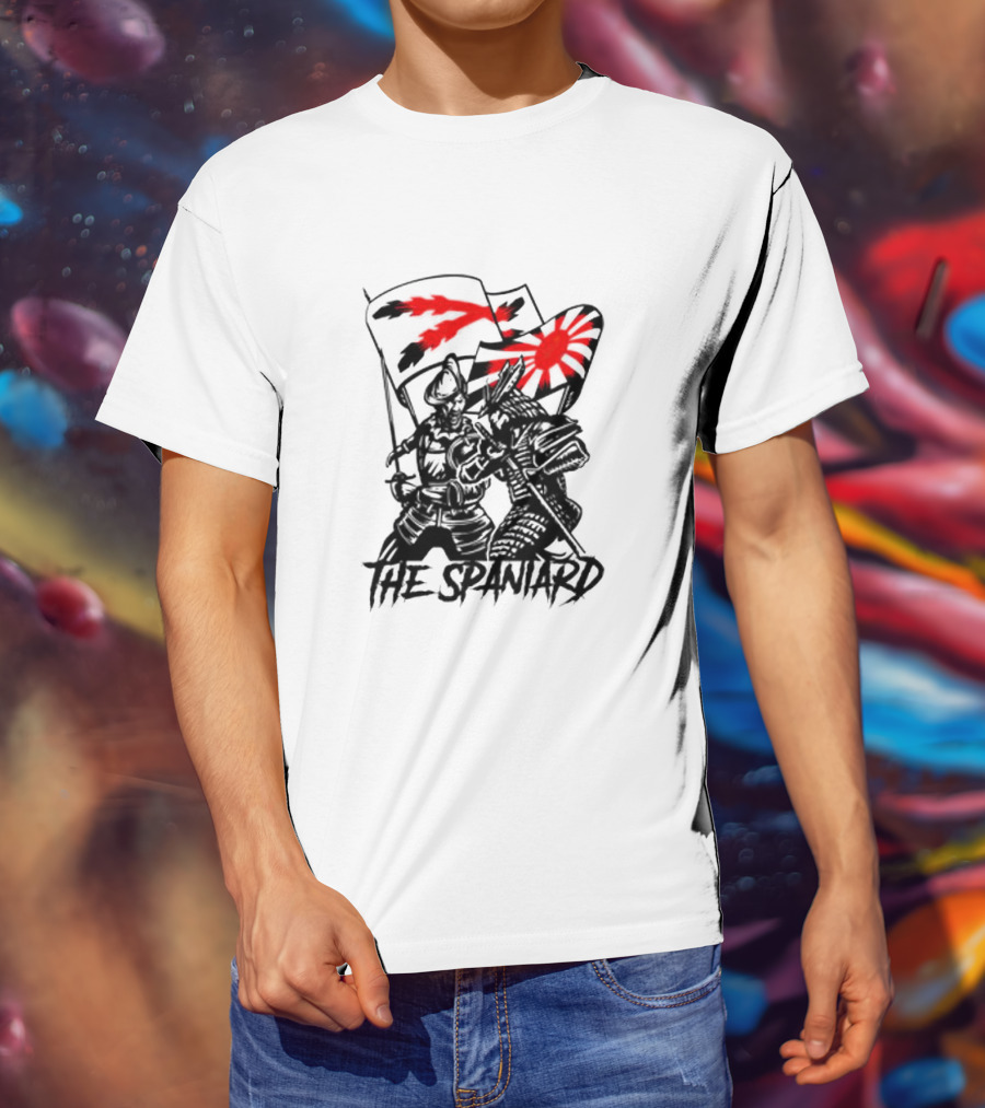 The Spaniard Knight With Dual Red Flags T-Shirt