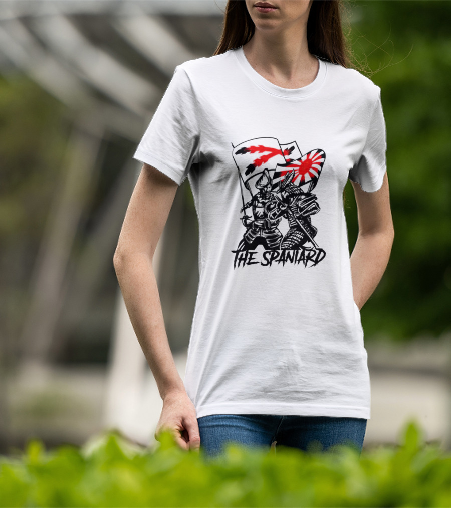 The Spaniard Knight With Dual Red Flags T-Shirt