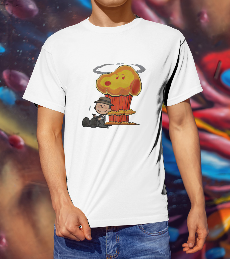 Oppeanutheimer Snoopy Explosion With Charlie Brown Smoking T-Shirt