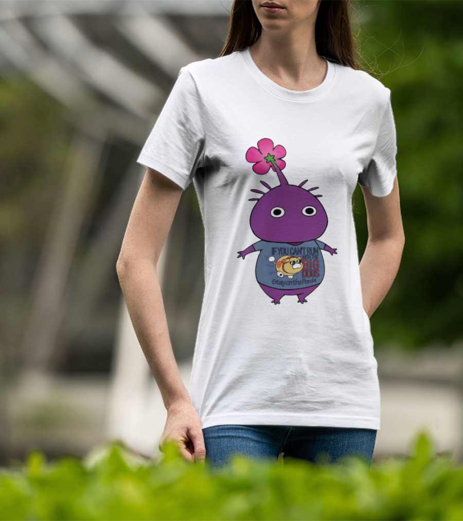 Purple Pikmin Stay On The Porch Big Dogs Shirt Flower Top T-Shirt