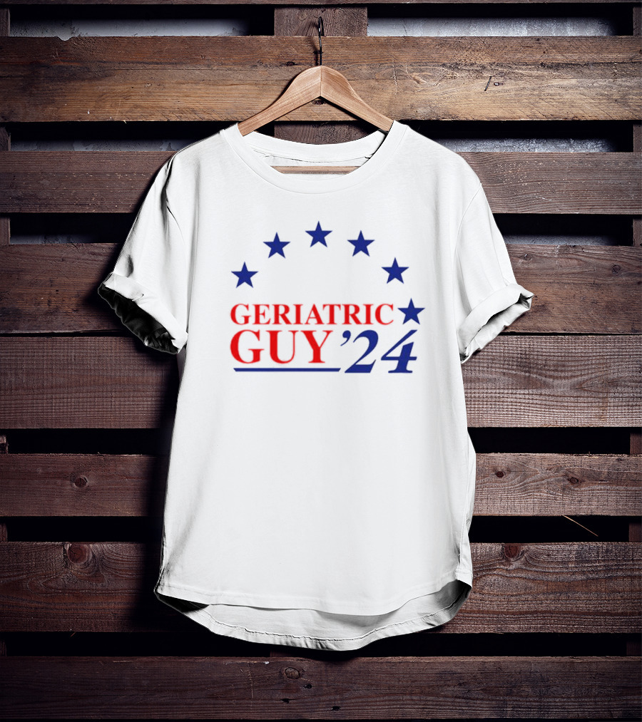 Geriatric Guy ’24 Stars And Stripes Political Campaign T-Shirt