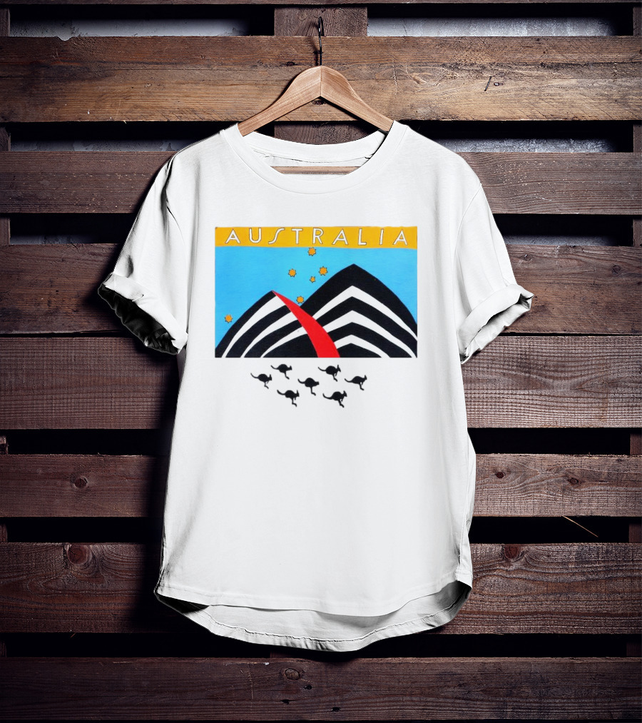 Australia Sydney Opera House Kangaroo Vintage T-Shirt