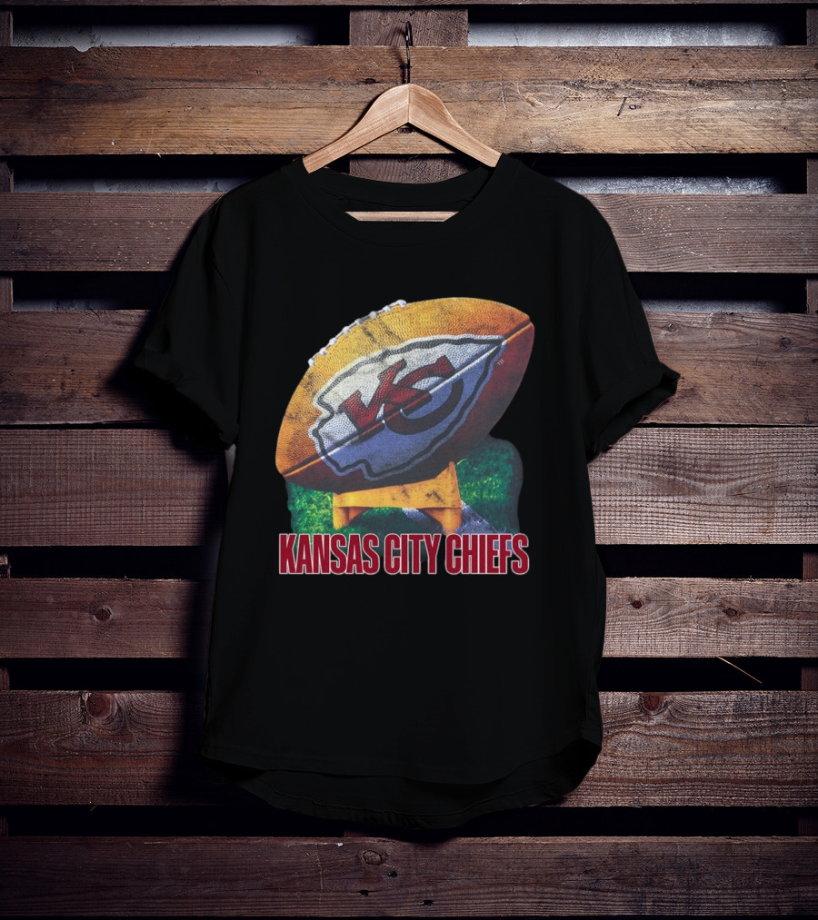 Kansas City Chiefs Vintage Rugby Ball T-Shirt