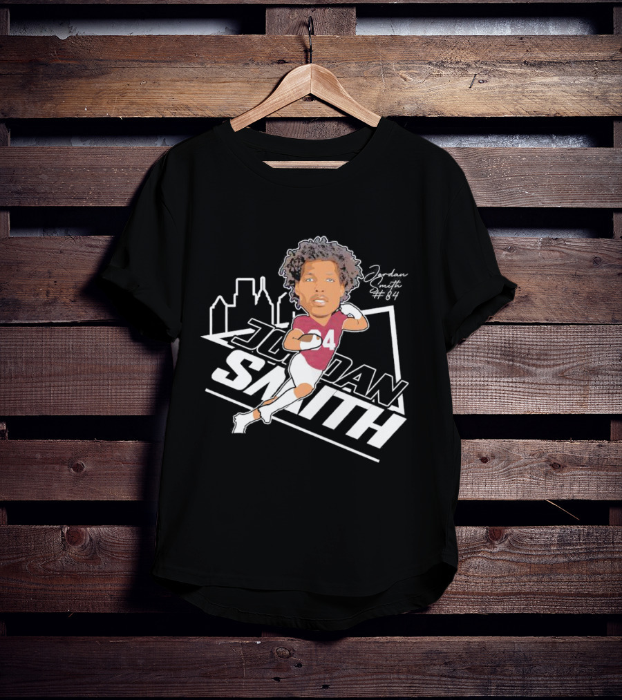 Jordan Smith #84 Temple Football Player Skyline T-Shirt
