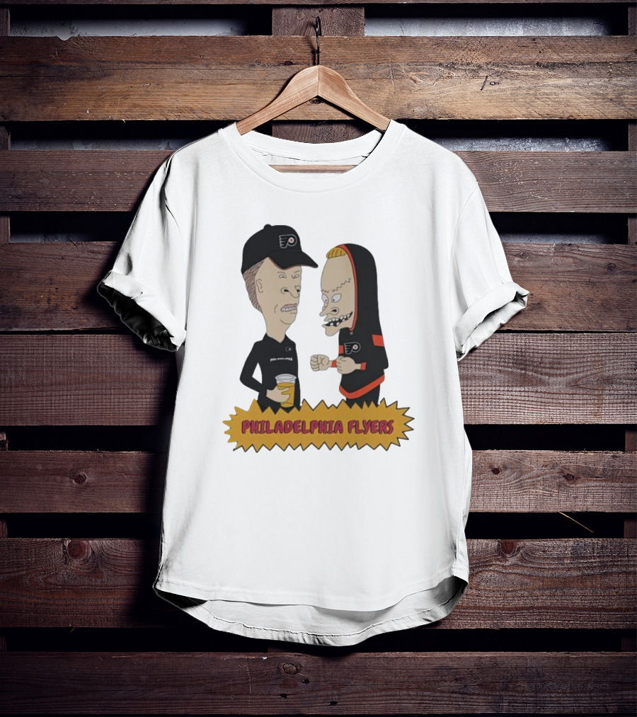 Beavis And Butt-Head Philadelphia Flyers Characters T-Shirt