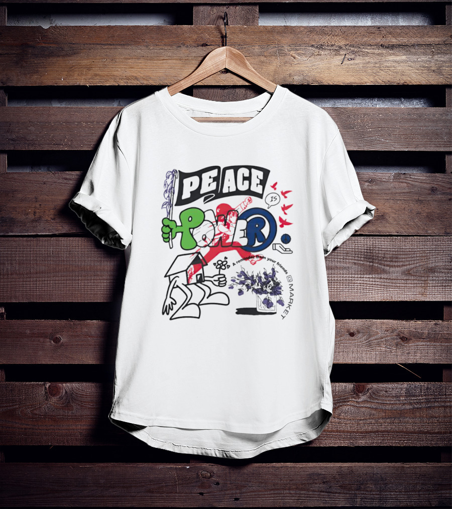 PEACE POWER Walker Kessler Reminder To Your Friends T-Shirt