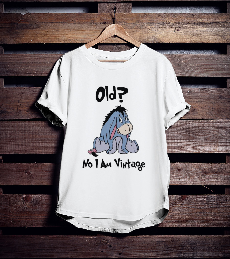Eeyore Old No I Am Vintage Retro Style Disney Character T-Shirt