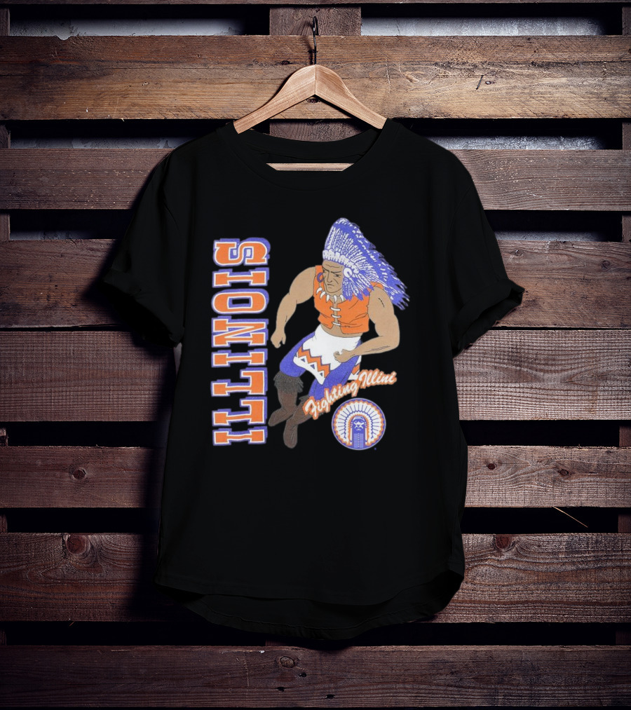 Illinois Fighting Illini Vintage Chief T-Shirt