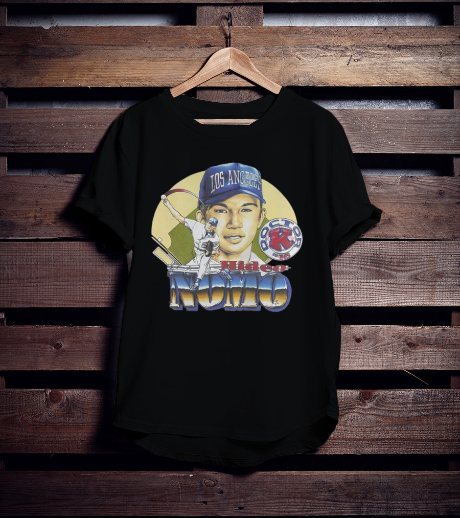 Los Angeles Dodgers Hideo Nomo Doctor K 16 Vintage T-Shirt