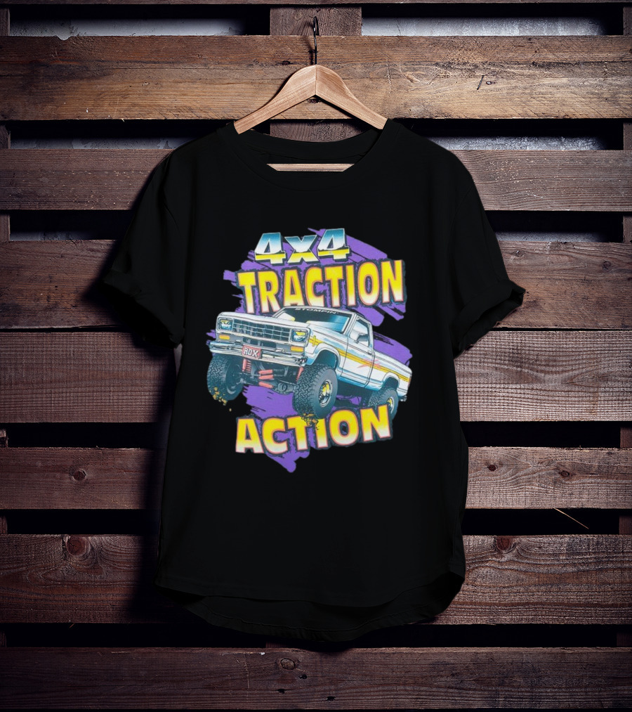 4x4 Traction Action Vintage Truck ROXX T-Shirt