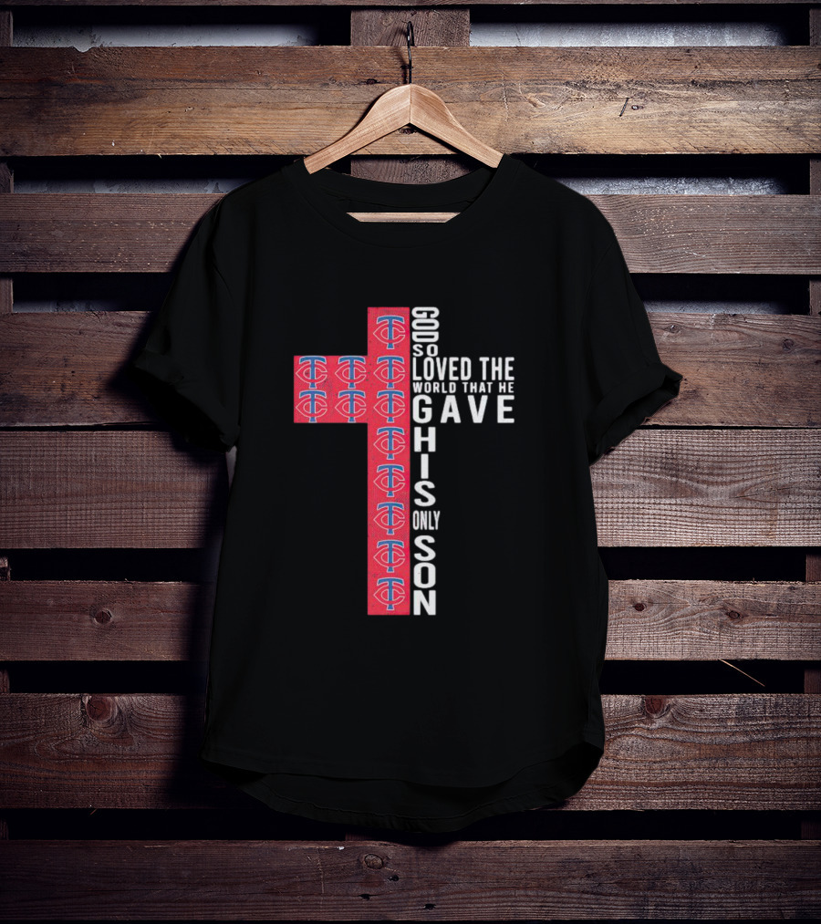 Twins God So Loved The World Cross With TC T-Shirt