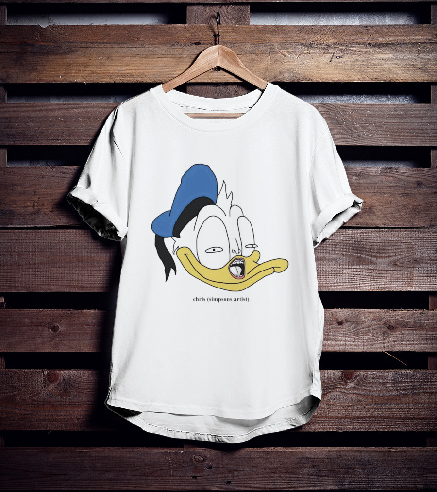 Donna Duck Chris Simpsons Artist Character Blue Hat T-Shirt