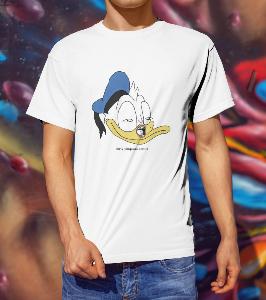 Donna Duck Chris Simpsons Artist Character Blue Hat T-Shirt