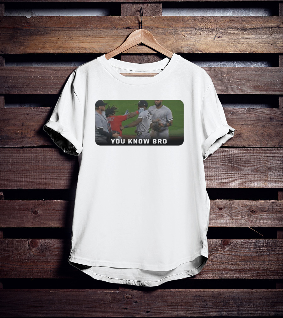 Down Goes Anderson You Know Bro Baseball Encounter Moment T-Shirt