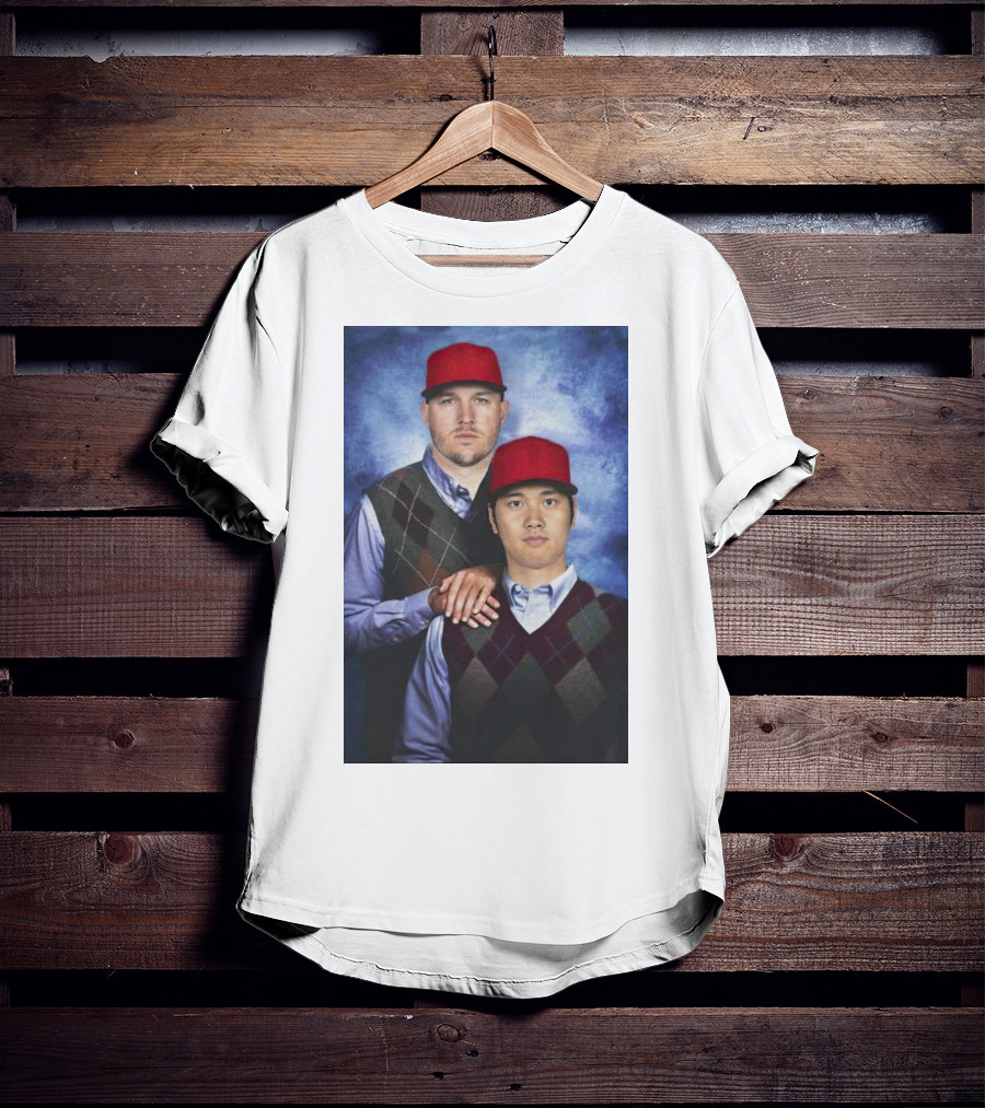 Los Angeles Angels Shohei Ohtani And Mike Trout Baseball Step Brothers Movie T-Shirt