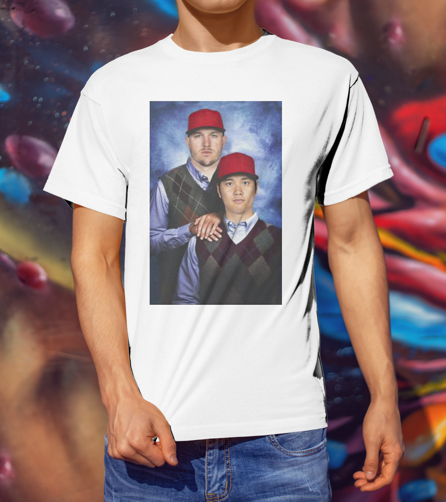 Los Angeles Angels Shohei Ohtani And Mike Trout Baseball Step Brothers Movie T-Shirt
