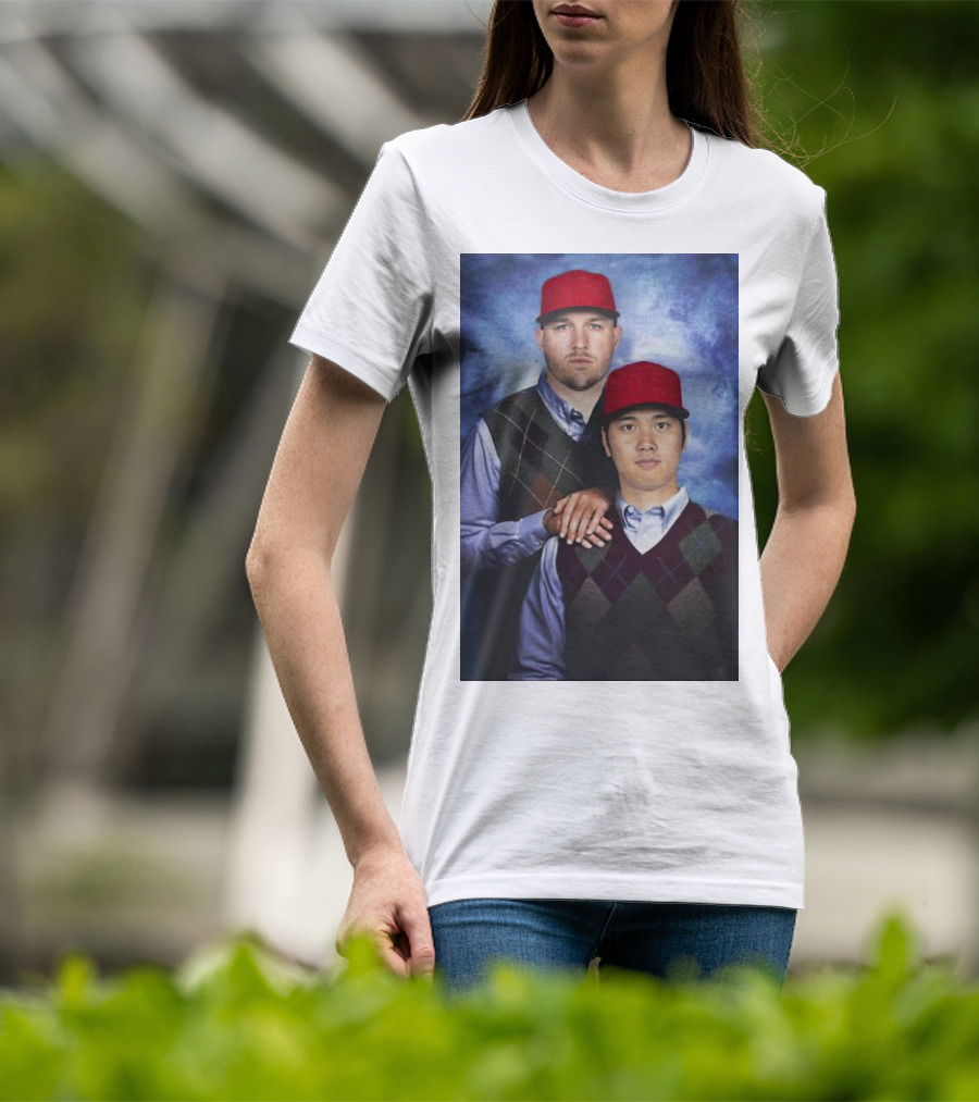Los Angeles Angels Shohei Ohtani And Mike Trout Baseball Step Brothers Movie T-Shirt