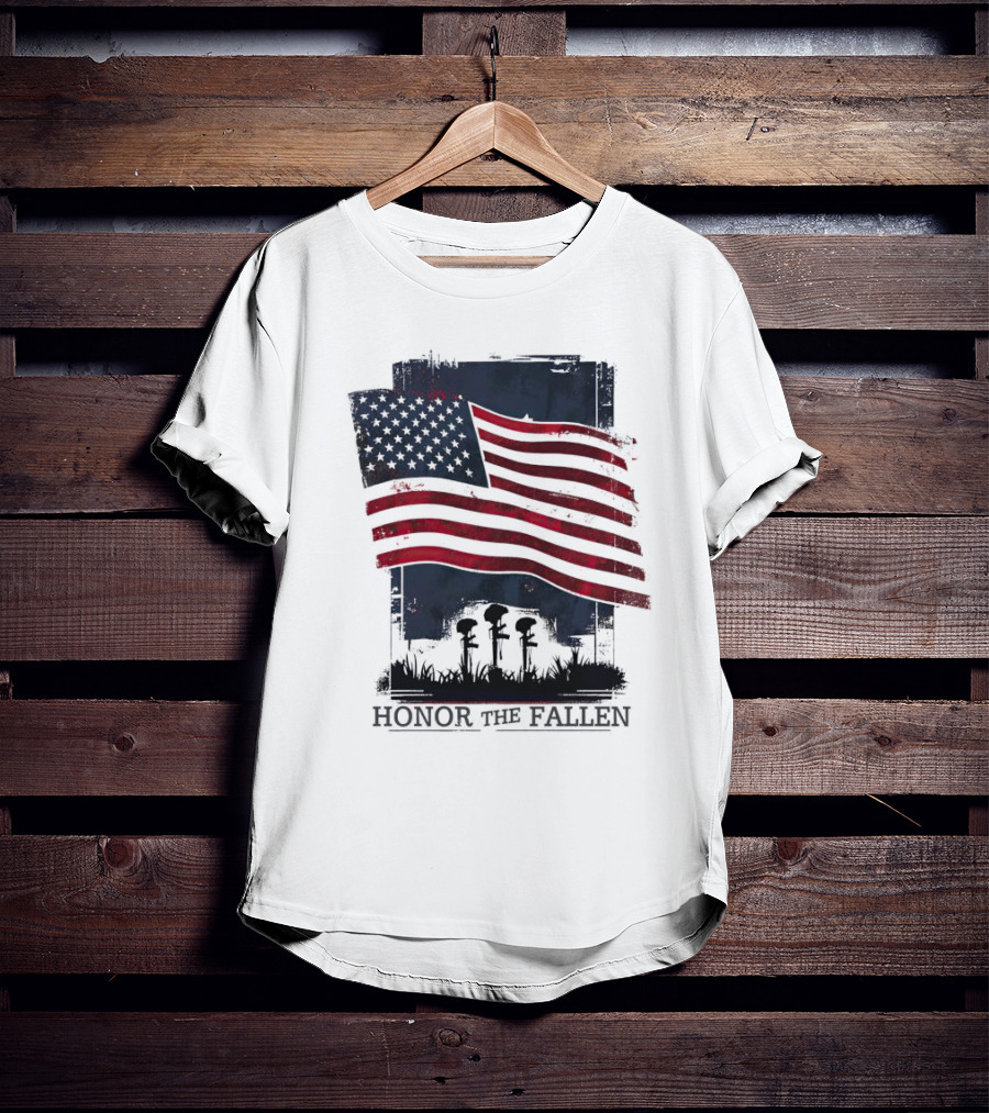 Honor The Fallen American Flag Memorial T-Shirt