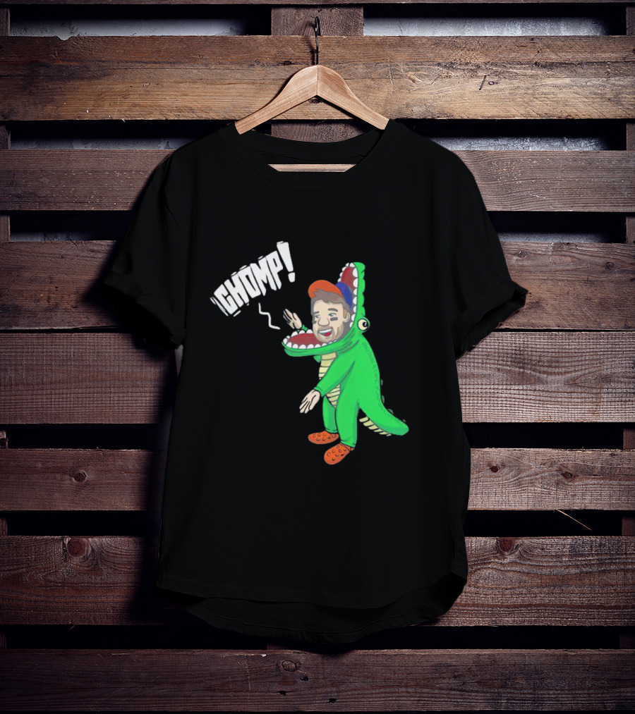 Chomp Chas McCormick Crocodile Costume Character T-Shirt