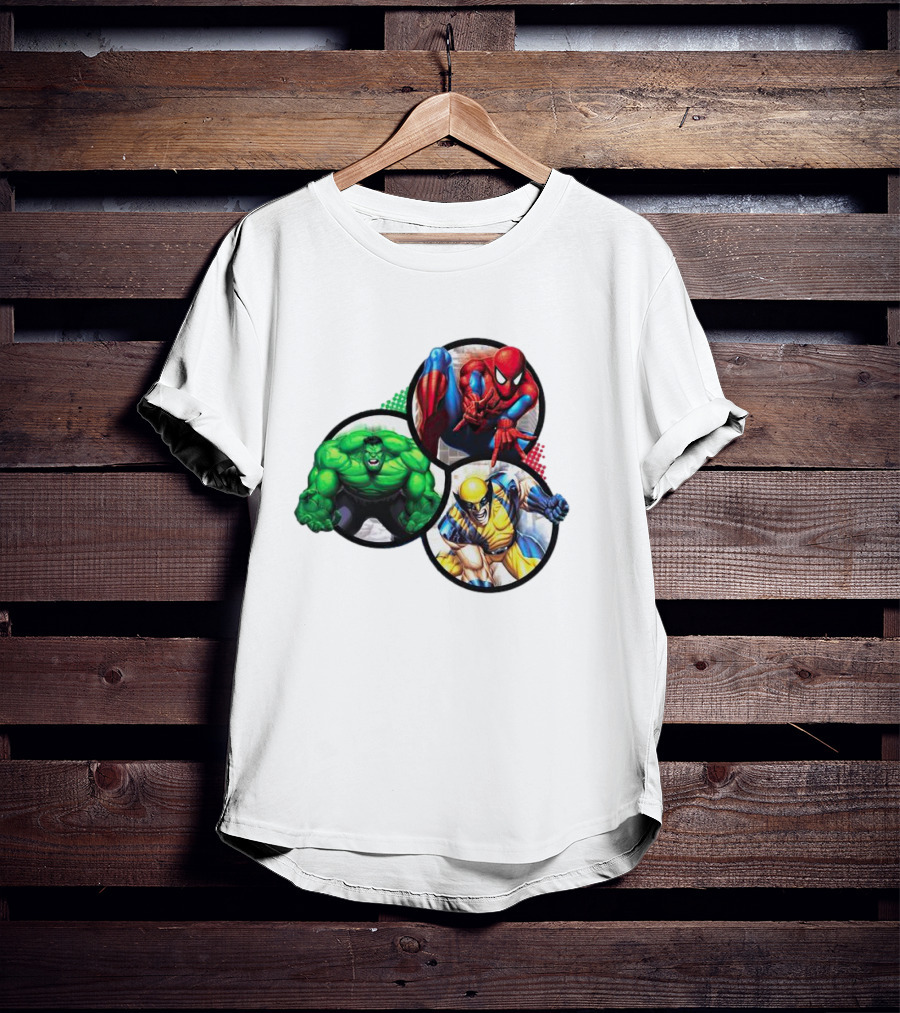 Marvel's Trinity Hulk Spider-Man Wolverine T-Shirt