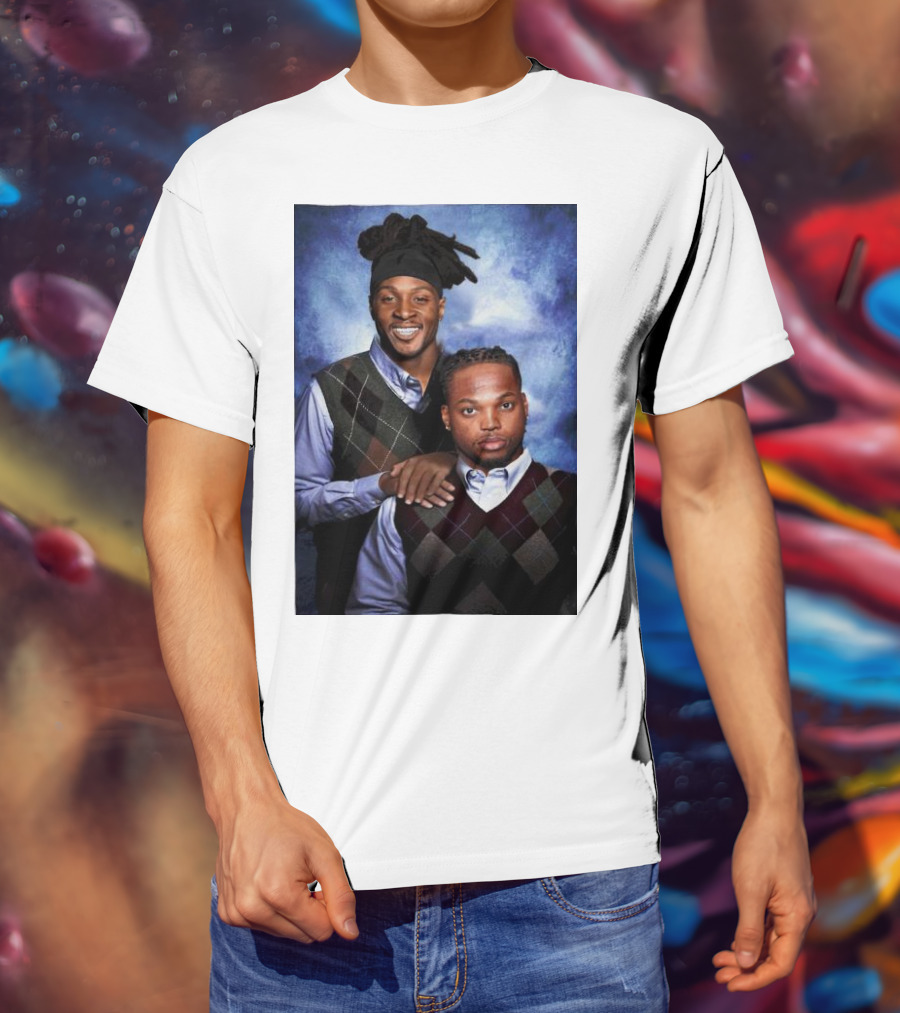 Tennessee Titans Derrick Henry DeAndre Hopkins Step Brothers Photo T-Shirt