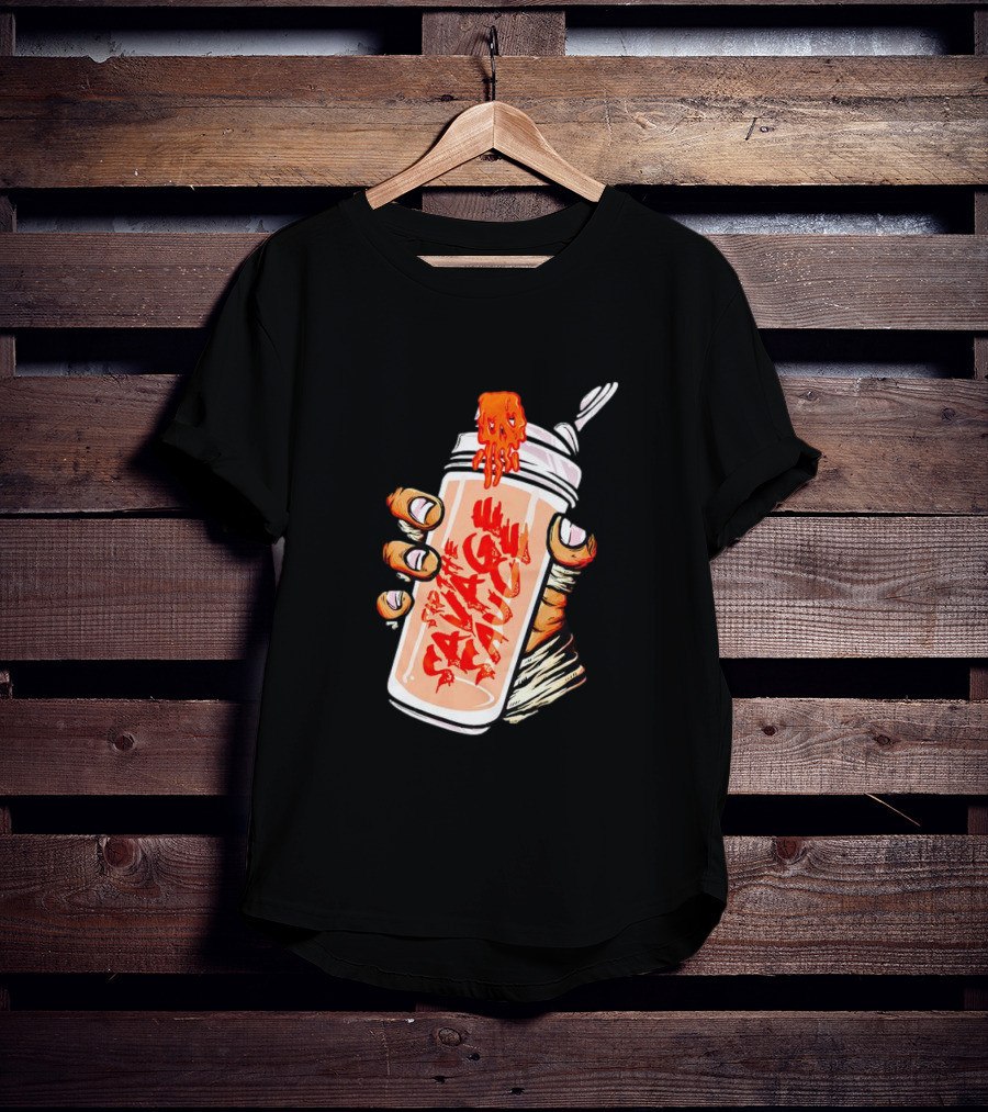 Iron Savages Consume Fiery Savage Sauce Bottle T-Shirt