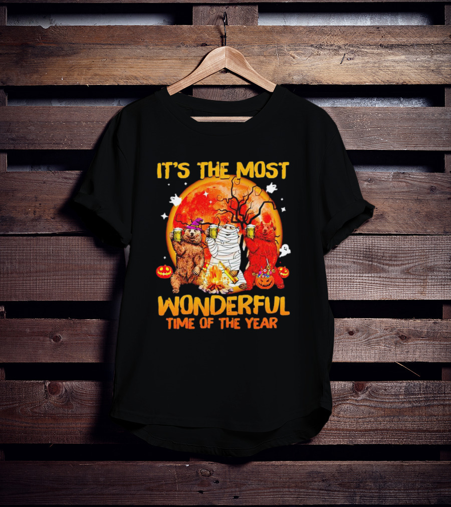 It's The Most Wonderful Time Of The Year Bear Halloween T-Shirt