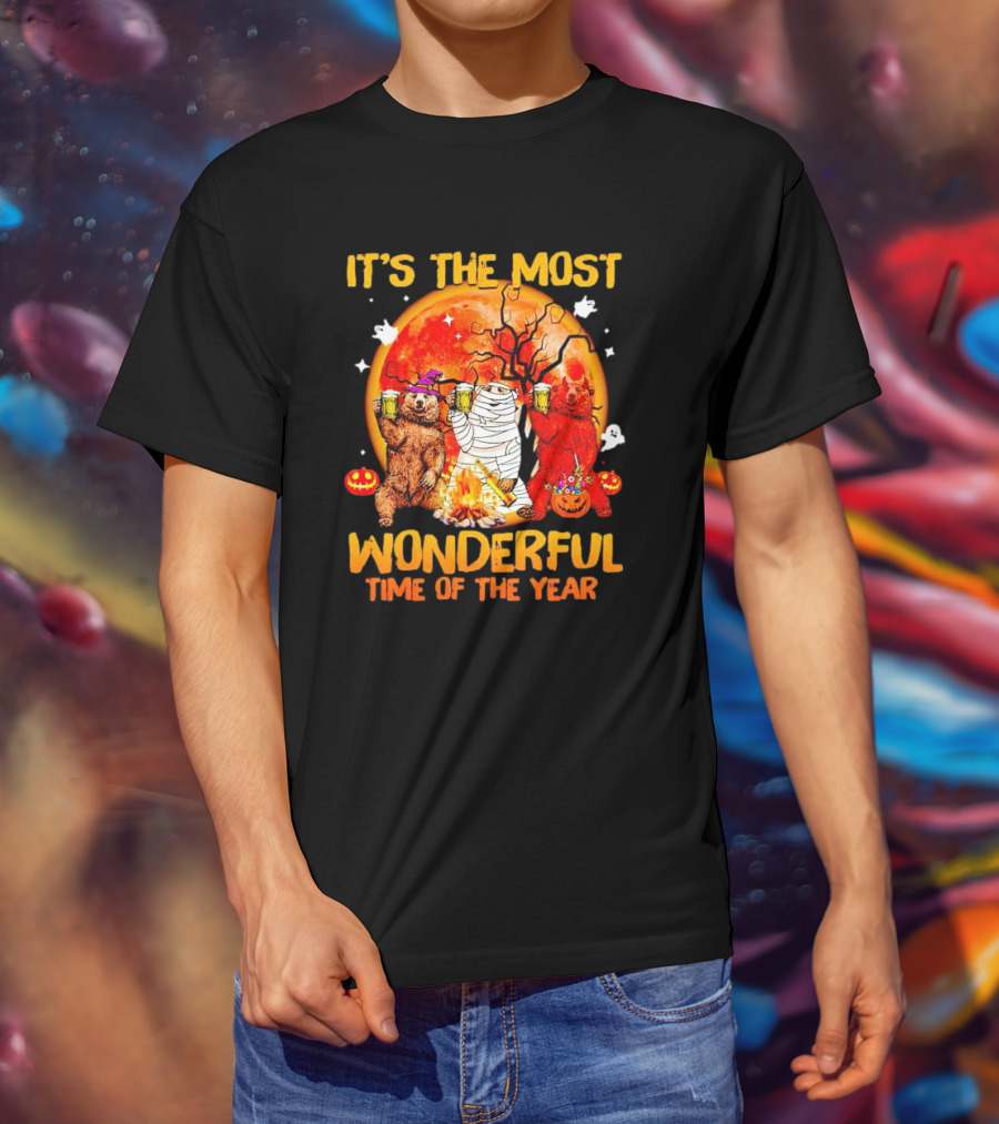 It's The Most Wonderful Time Of The Year Bear Halloween T-Shirt