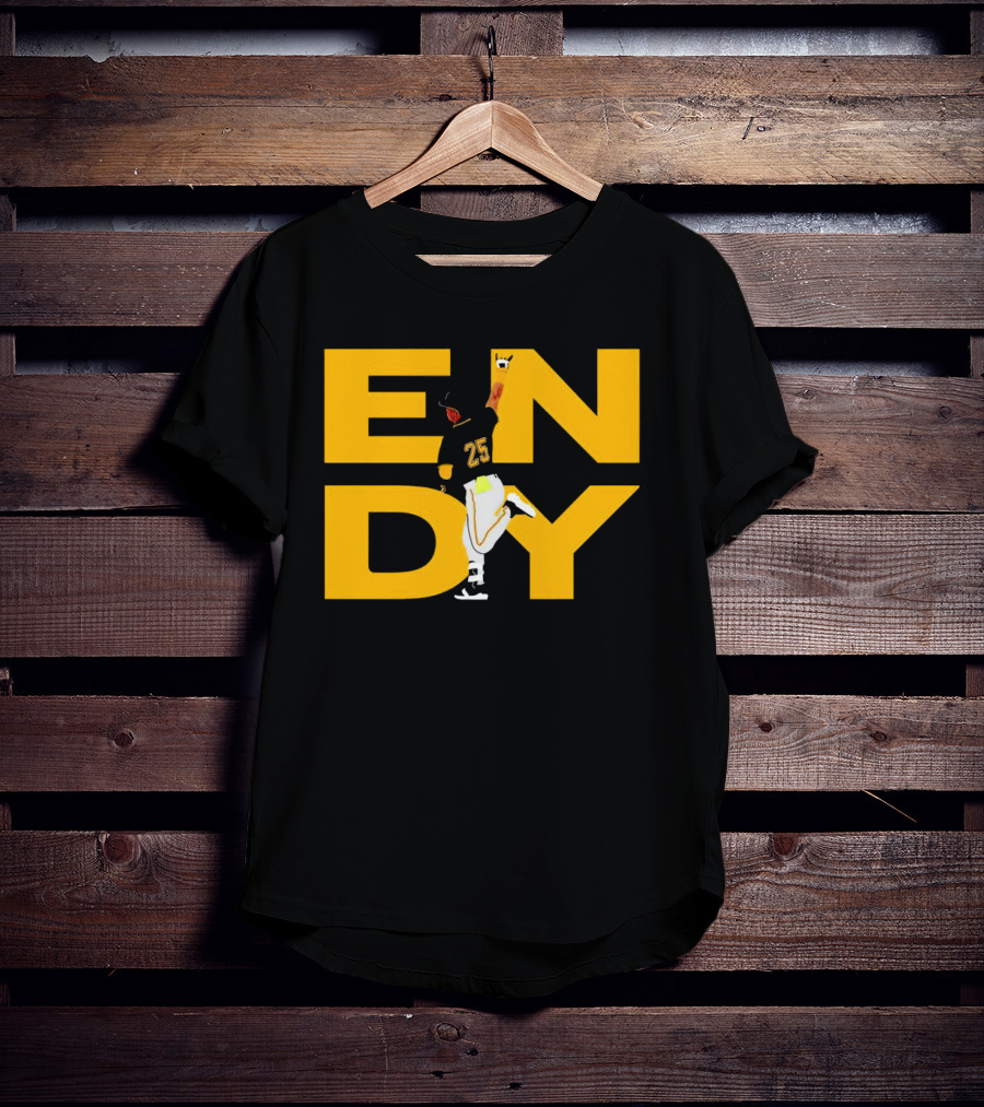 Pirates Endy Rodriguez 25 Celebration Run T-Shirt