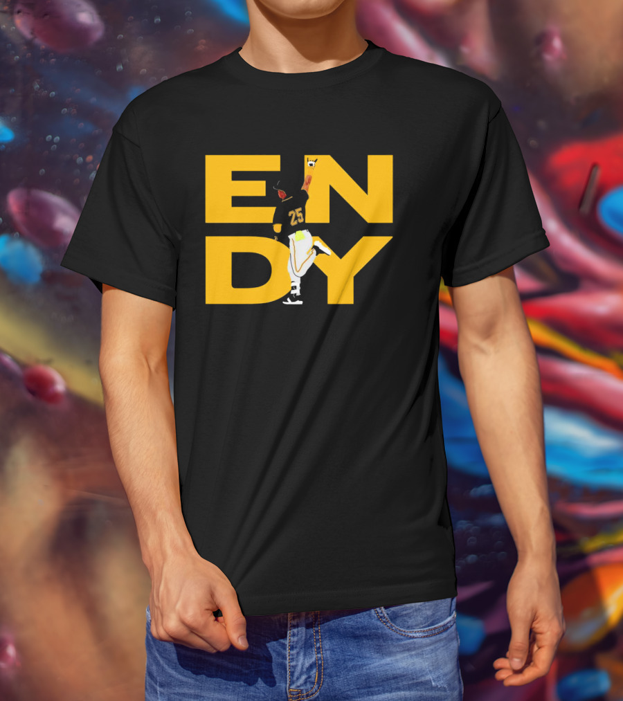 Pirates Endy Rodriguez 25 Celebration Run T-Shirt