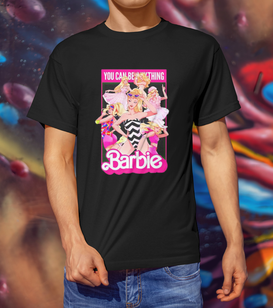 You Can Be Anything Barbie Retro Fashion Montage T-Shirt
