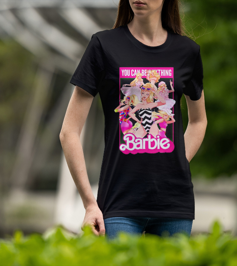 You Can Be Anything Barbie Retro Fashion Montage T-Shirt
